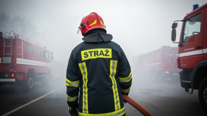Pożar samochodów w Rekcinie: Strażacy błyskawicznie opanowali sytuację