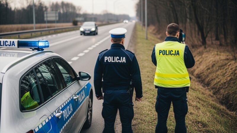 Policja w akcji „TIR” z dronem na tropie kierowców ciężarówek