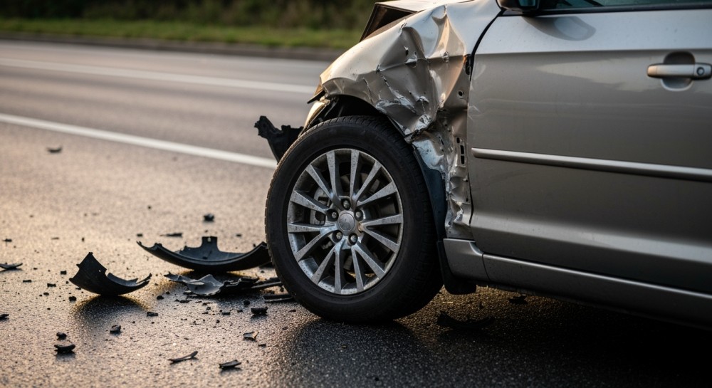 Utrudnienia na A1: kolizja dwóch pojazdów w pobliżu węzła Rusocin