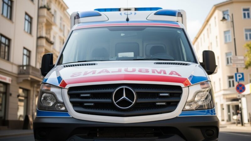 Mundurowi w akcji: Policja i straż pożarna ratują czaplę