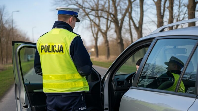 Kierowca wyprzedza radiowóz na przejściu dla pieszych – 1500 zł mandatu!