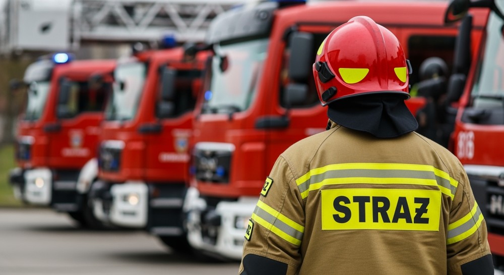 Strażacy szkolą się w ratownictwie na zamarzniętym akwenie w Sobowidzu