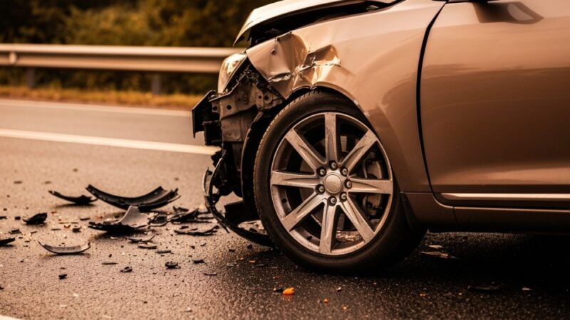 Wypadek na S7: dachowanie Toyoty wstrzymało ruch w stronę Gdańska