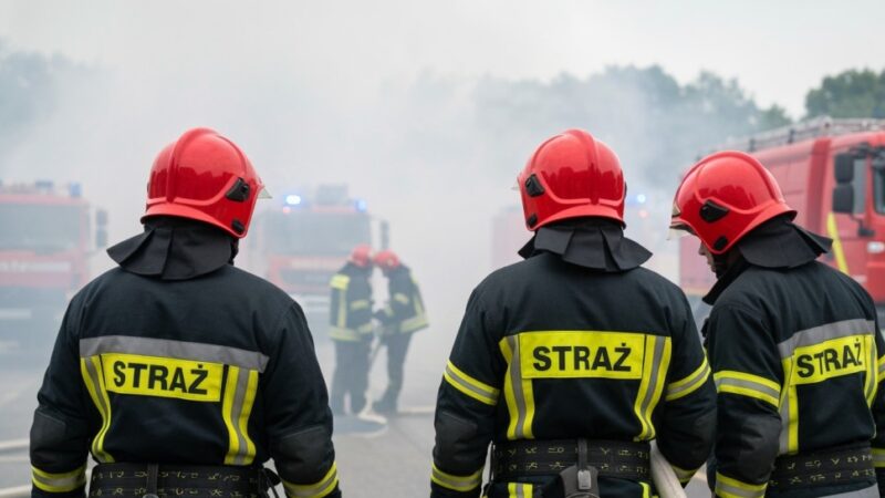 Policjanci z Kolbud uratowali rodzinę przed pożarem elektrycznej baterii