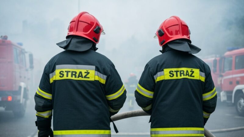 Sukces strażaków w walce z pożarem składowiska w Cedrach Wielkich