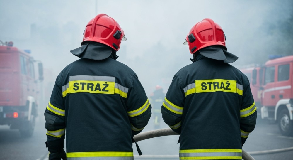 Sukces strażaków w walce z pożarem składowiska w Cedrach Wielkich