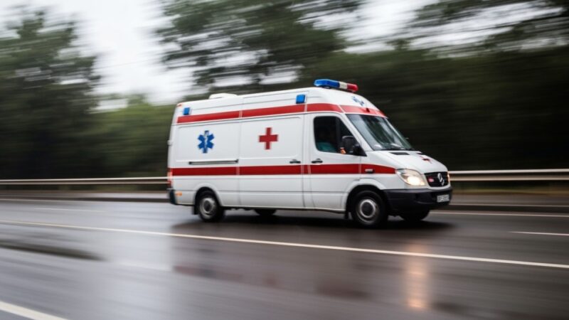 66-latka utknęła w bagnie, uratowali ją policjanci i strażacy