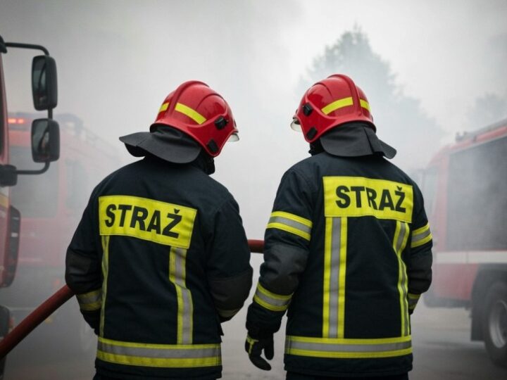 Symulacja pożaru w Urzędzie Gminy Trąbki Wielkie – jedna osoba poszkodowana!