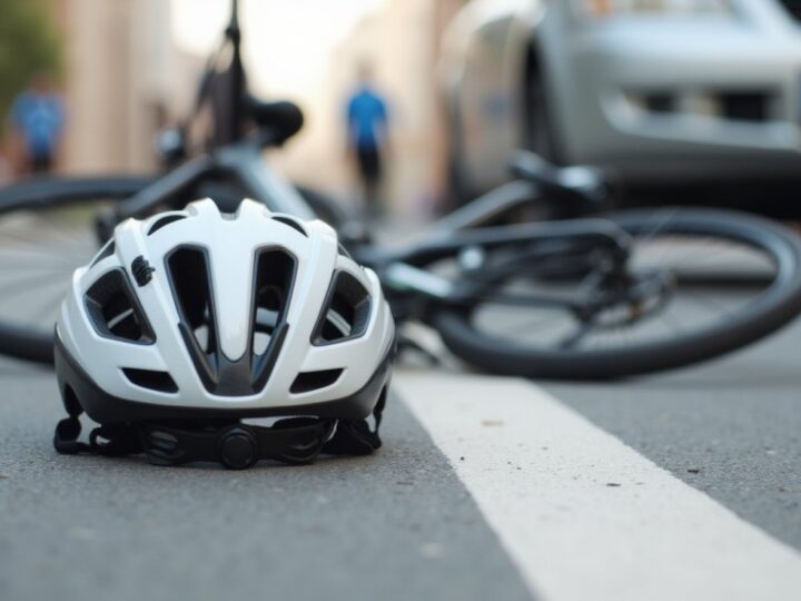 Czołowe zderzenie dwóch rowerzystów w Skowarczu